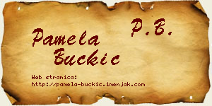 Pamela Buckić vizit kartica